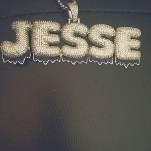 Diamond name pendant